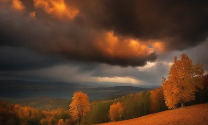 kostel svatého Filipa a Jakuba (Pavlice) – autumn