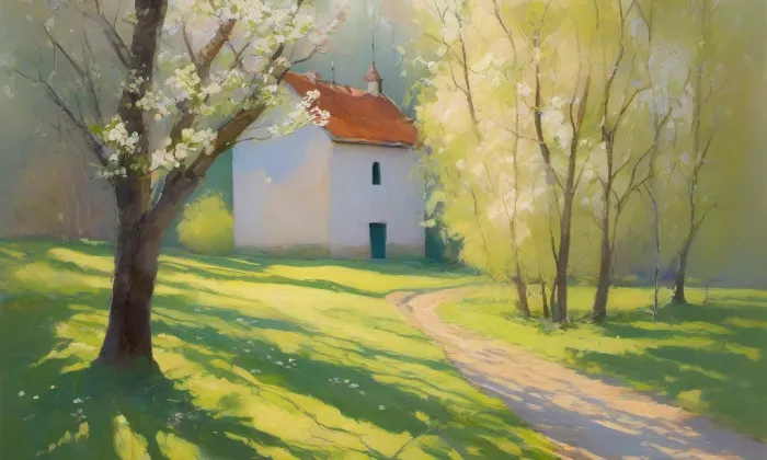 Kostel svatého Filipa a Jakuba (Velešín) – spring
