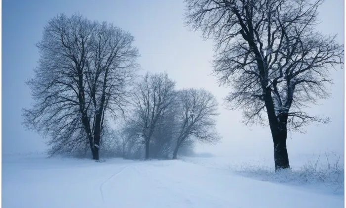Kostel svatého Floriána (Střítež) – winter