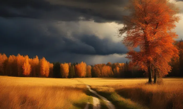 Kostel svatého Havla (Rožďalovice) – autumn