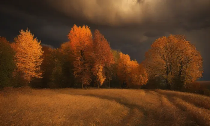 Kostel svatého Jakuba apoštola (Mrzlice) – autumn