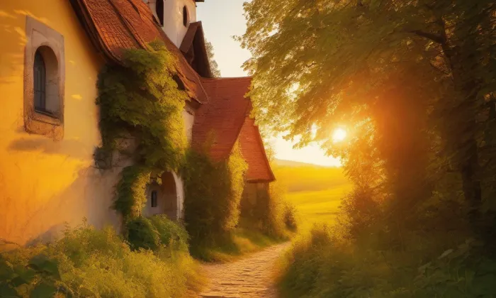 Kostel svatého Jakuba apoštola (Mrzlice) – summer