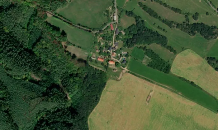 Kostel svatého Jakuba Staršího (Bořejov) – letecký pohled