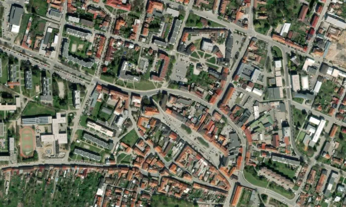 Kostel svatého Jakuba Staršího (Boskovice) – letecký pohled