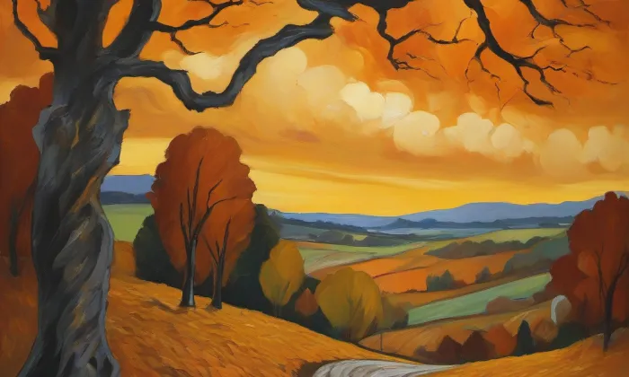 kostel svatého Jakuba Staršího (Cvrčovice) – autumn