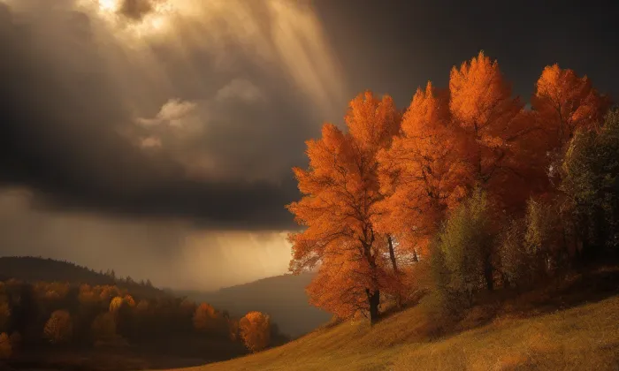 Kostel svatého Jakuba Staršího (Horní Domaslavice) – autumn