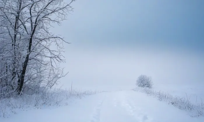 Kostel svatého Jakuba Staršího (Kadlín) – winter