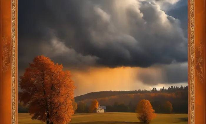 kostel svatého Jakuba Staršího (Omice) – autumn