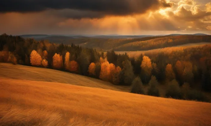 Kostel svatého Jakuba Staršího (Přepeře) – autumn