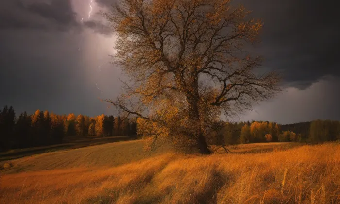 Kostel svatého Jakuba Staršího (Svádov) – autumn