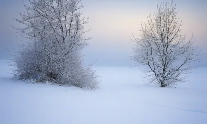 kostel svatého Jakuba Staršího ve Slušticích – winter
