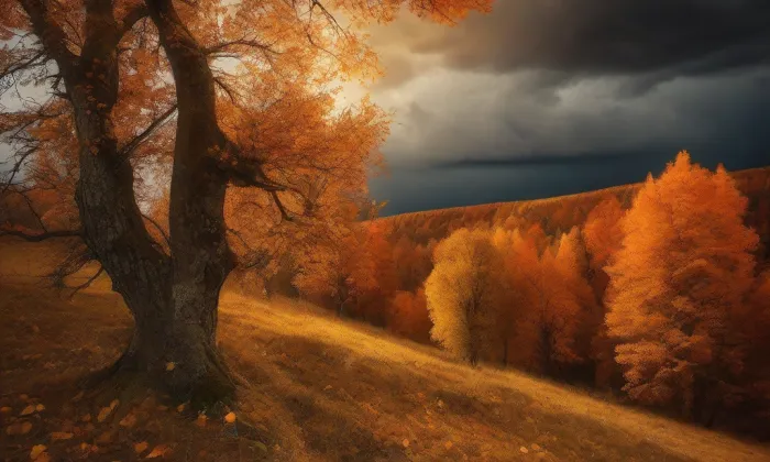 Kostel svatého Jakuba Většího (Guntramovice) – autumn