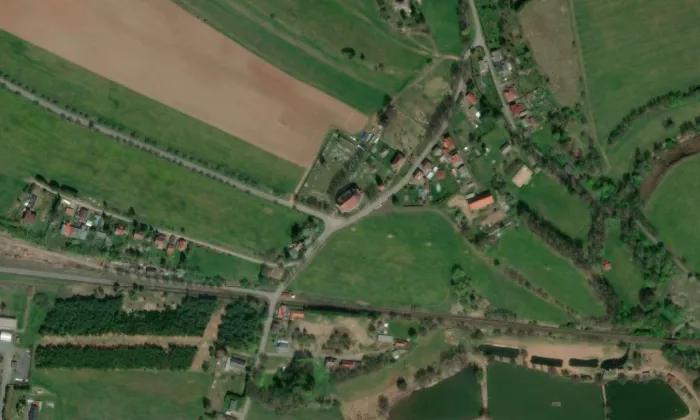 Kostel svatého Jakuba Většího (Ruprechtice) – letecký pohled