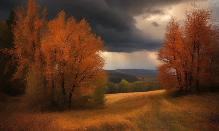 Kostel svatého Jakuba Většího (Ruprechtice) – autumn