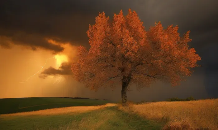 Kostel svatého Jakuba Většího v České Kamenici – autumn