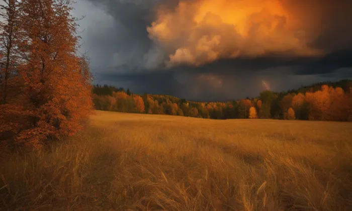 kostel svatého Jakuba Většího v Tečovicích – autumn