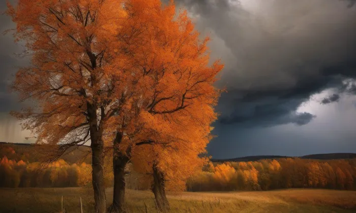 kostel svatého Jana Křtitele (Čechy pod Kosířem) – autumn