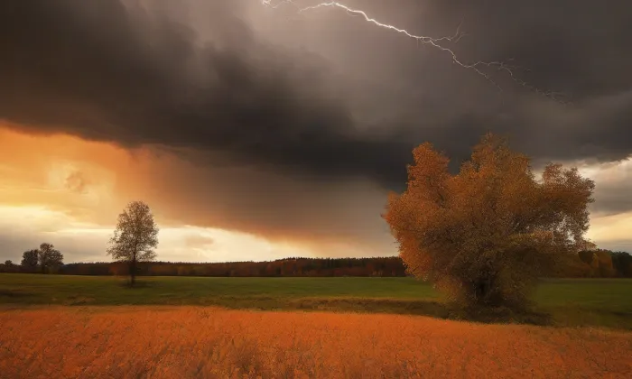 Kostel svatého Jana Křtitele (Byšice) – autumn