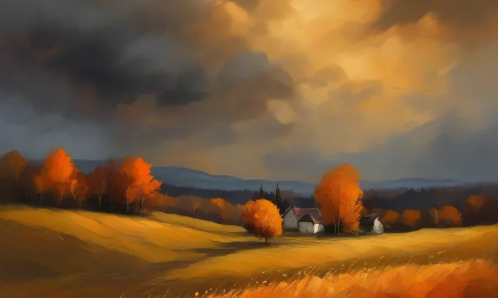Kostel svatého Jana Křtitele (Dolní Hbity) – autumn