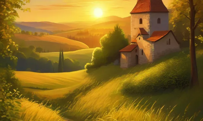 Kostel svatého Jana Křtitele (Dražice) – summer