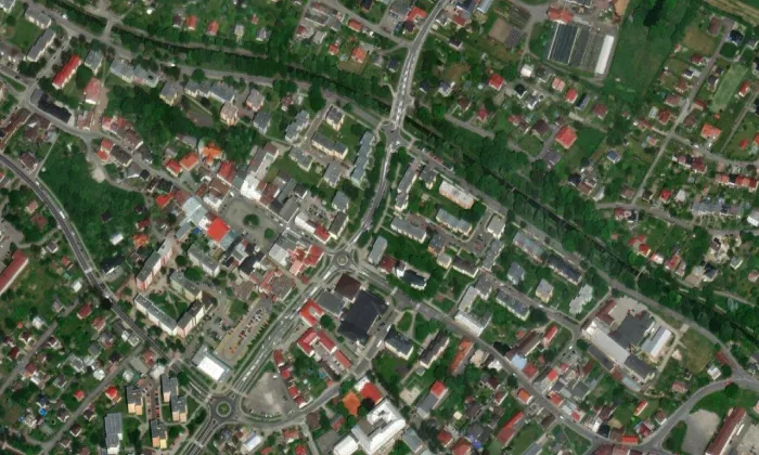 kostel svatého Jana Křtitele (Frenštát pod Radhoštěm) – letecký pohled