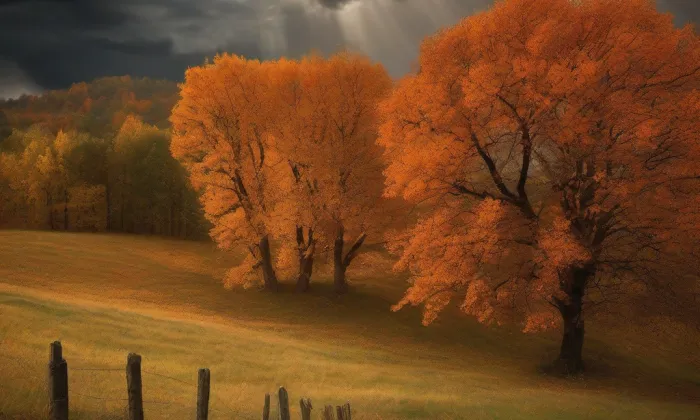 Kostel svatého Jana Křtitele (Horní Habartice) – autumn