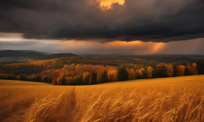 kostel svatého Jana Křtitele (Křenov) – autumn