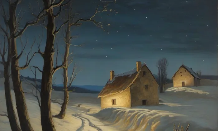 kostel svatého Jana Křtitele (Křenov) – noc