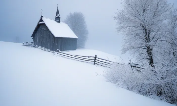 Kostel svatého Jana Křtitele (Skupice) – winter