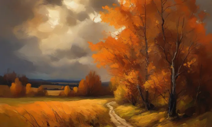 Kostel svatého Jana Křtitele (Studenec) – autumn