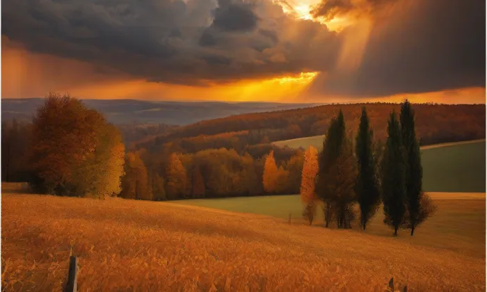 kostel svatého Jana Křtitele (Valtrovice) – autumn