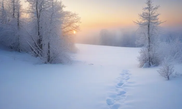 Kostel svatého Jana Křtitele ve Vroutku – winter
