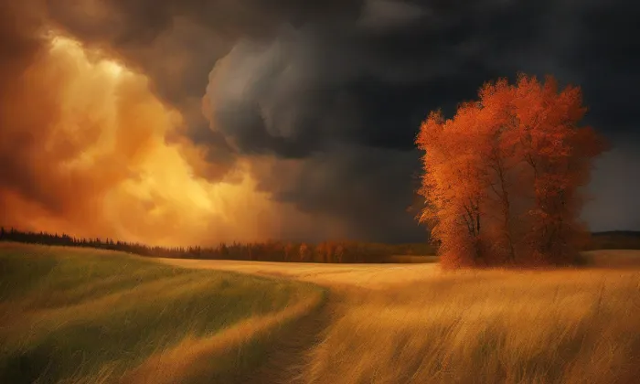 Kostel svatého Jana Nepomuckého (Hlavňovice) – autumn