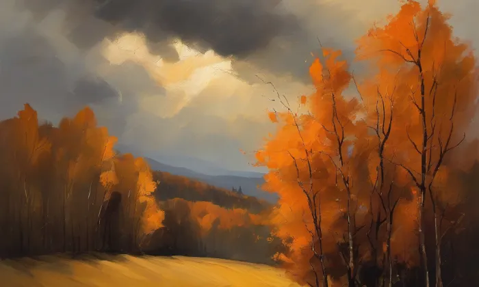 Kostel svatého Jana Nepomuckého (Kličín) – autumn