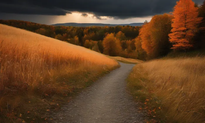Kostel svatého Jana Nepomuckého (Omlenička) – autumn