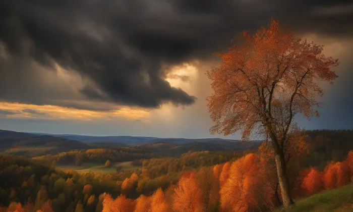 kostel svatého Jana Nepomuckého (Skuhrov) – autumn