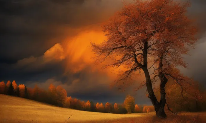 Kostel svatého Jana Nepomuckého (Vrkoslavice) – autumn