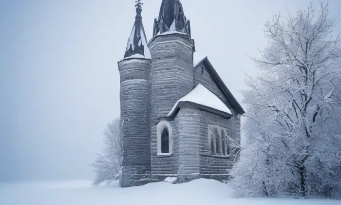 Kostel svatého Jana Nepomuckého na Skalce – winter