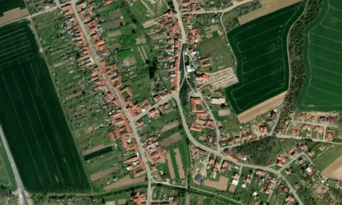 Kostel svatého Jiří (Bořitov) – letecký pohled