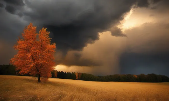 Kostel svatého Jiří (Bořitov) – autumn