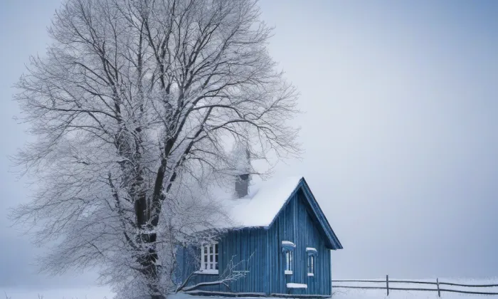 kostel svatého Jiří (Horní Slavkov) – winter