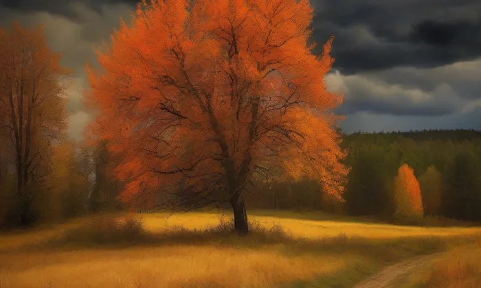 Kostel svatého Jiří (Kobylí) – autumn
