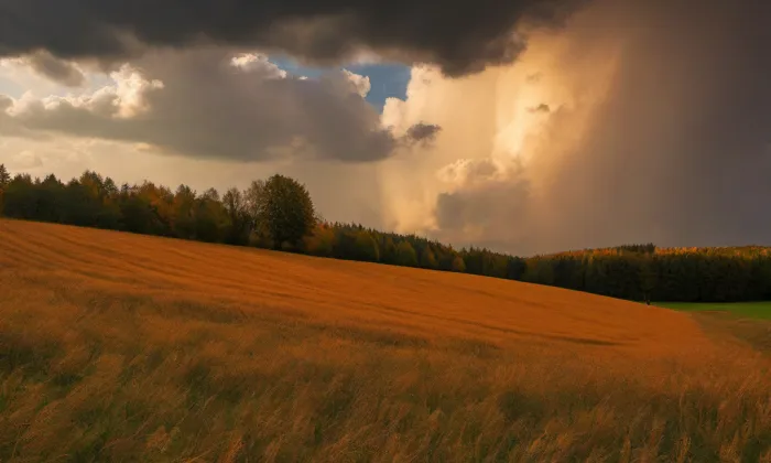 Kostel svatého Jiří (Krnsko) – autumn