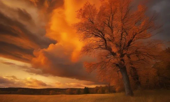 Kostel svatého Jiří (Loučná Hora) – autumn