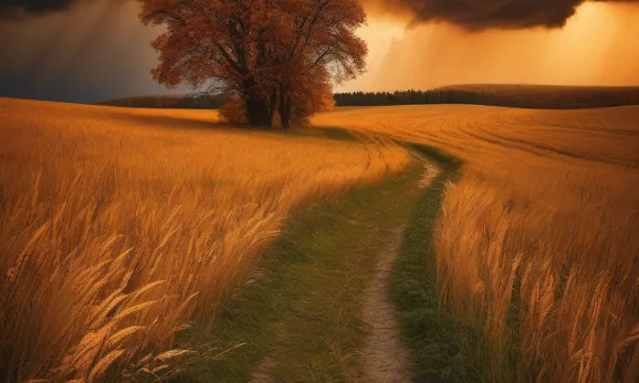 Kostel svatého Jiří (Radim) – autumn