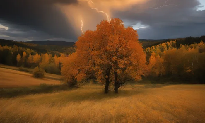 Kostel svatého Jiří v Bečově nad Teplou – autumn