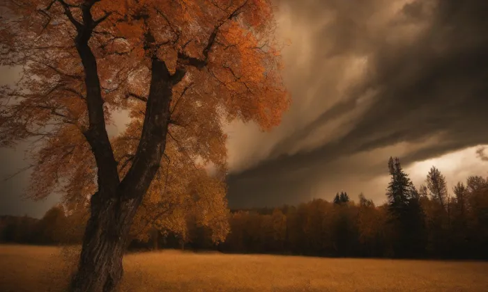 kostel svatého Jiří v Dobranově – autumn