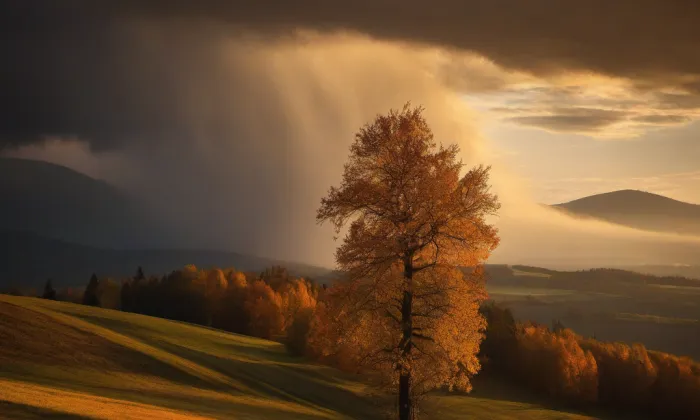 Kostel svatého Jiljí (Dolánky nad Ohří) – autumn