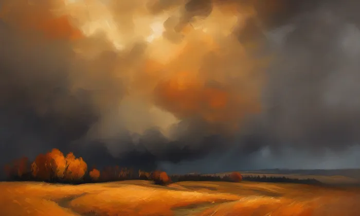 kostel svatého Jiljí (Heřmaň) – autumn