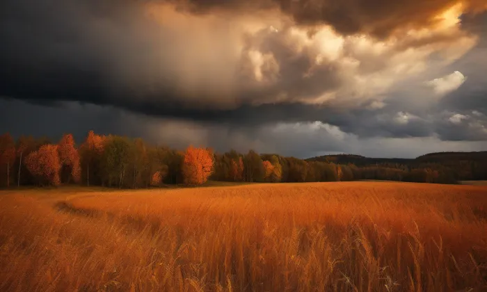kostel svatého Jiljí (Prosiměřice) – autumn